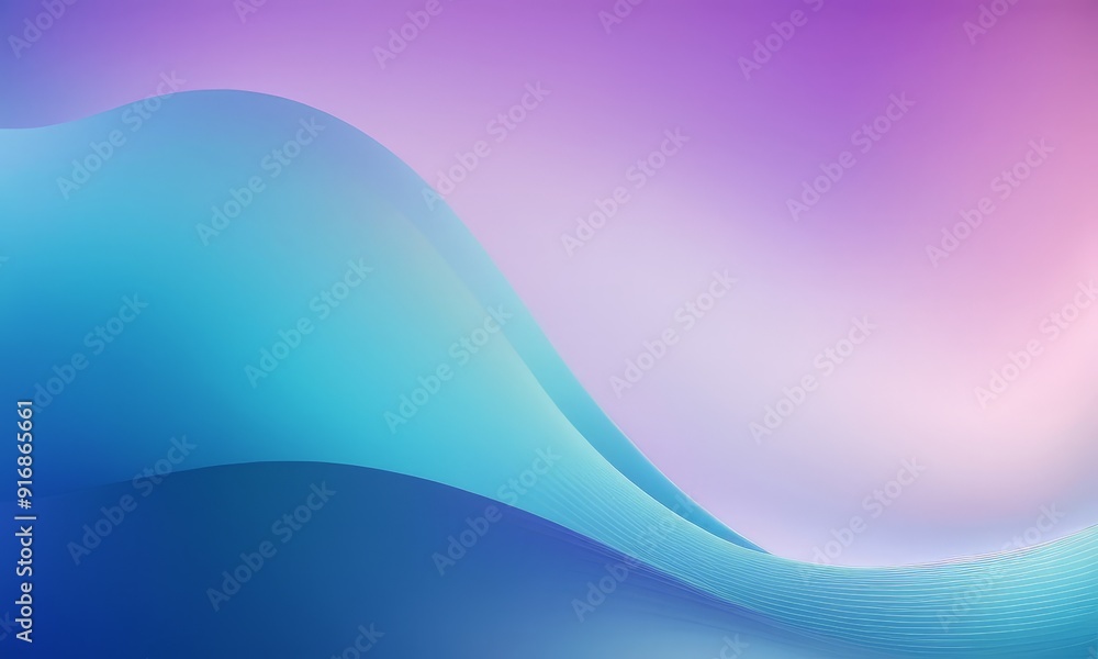 Poster gradient background with gradient blue, purple, and pink hues, featuring wavy pattern and subtle gra