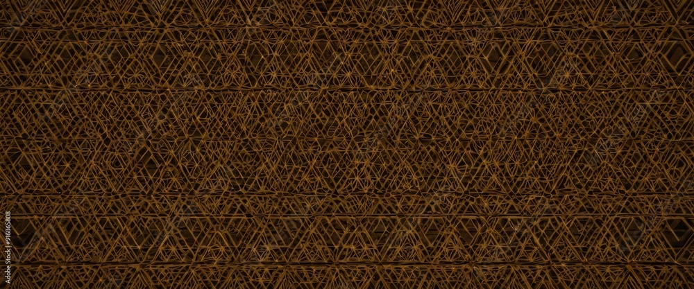 Poster close-up view textured brown surface, possibly wall or fabric, with repeating pattern small lines or