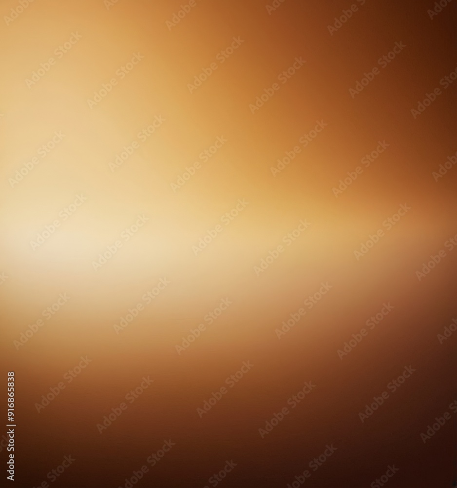 Poster gradient background transitions from warm orange at the top to darker brown at the bottom, creating 