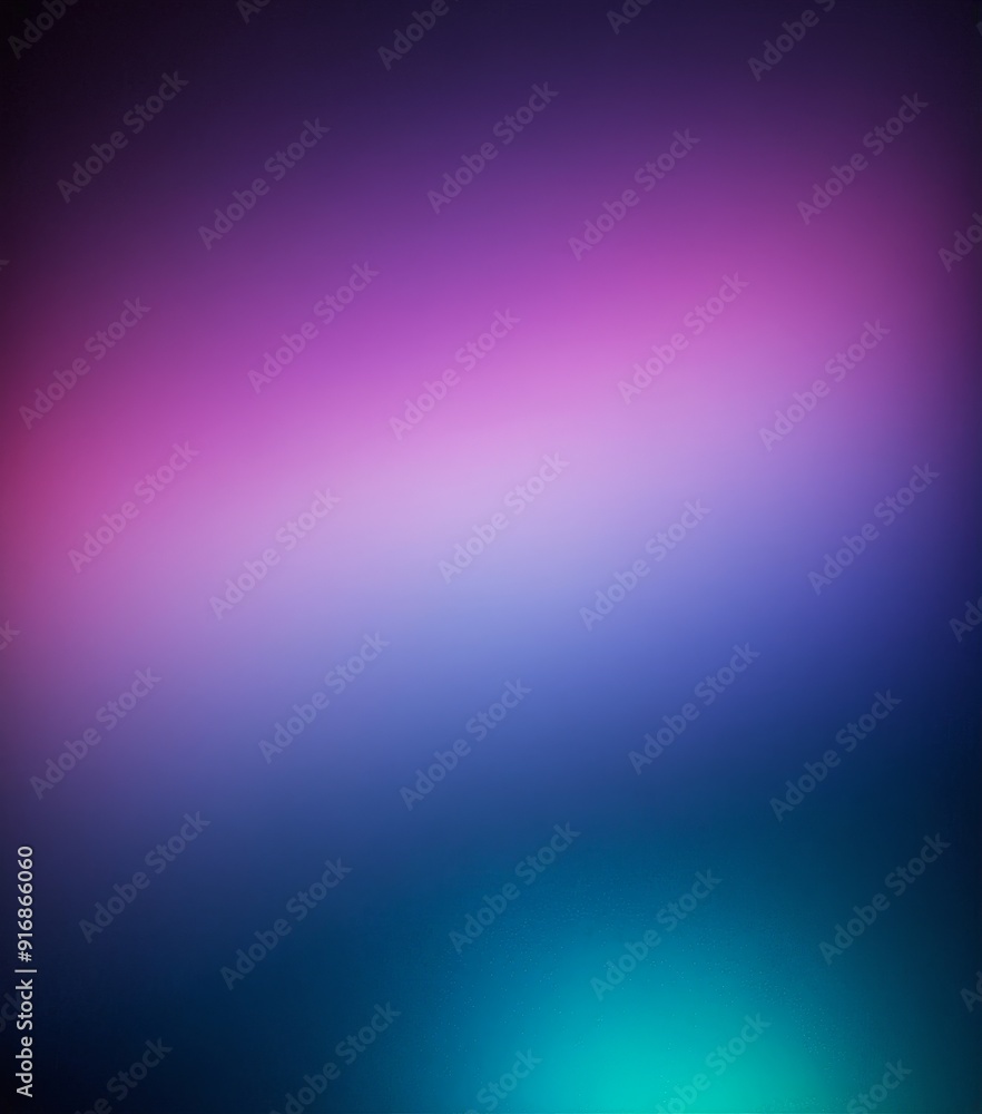 Poster gradient background transitions from purple to blue, with subtle gradient effect and small blue acce