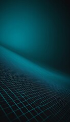 digital grid-like pattern with gradient background transitioning from dark blue to light blue, creating sense