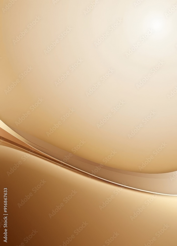 Poster gradient background transitions from light to dark, with curved line and small white dot in the top 