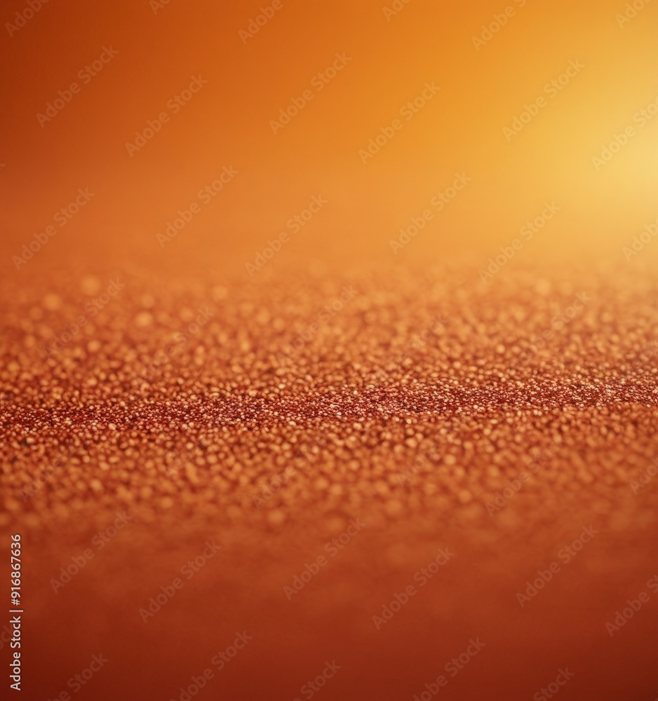 Poster close-up view textured orange surface, with gradient orange and brown tones, creating warm and invit