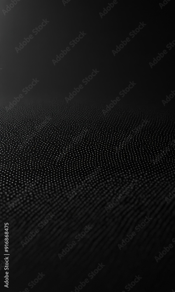 Poster dark, textured surface with subtle gradient black and gray, creating sense depth and movement.