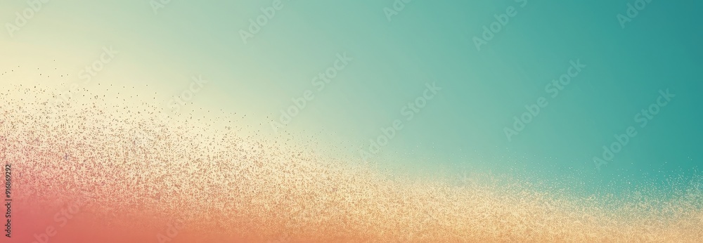 Poster gradient background transitions from soft pink at the top to vibrant blue at the bottom, with subtle