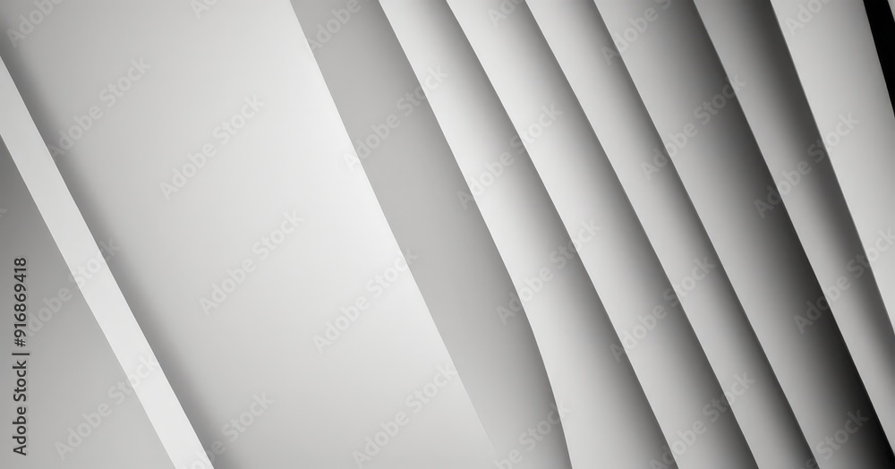 Poster monochromatic features series vertical lines, varying in thickness, creating sense depth and texture