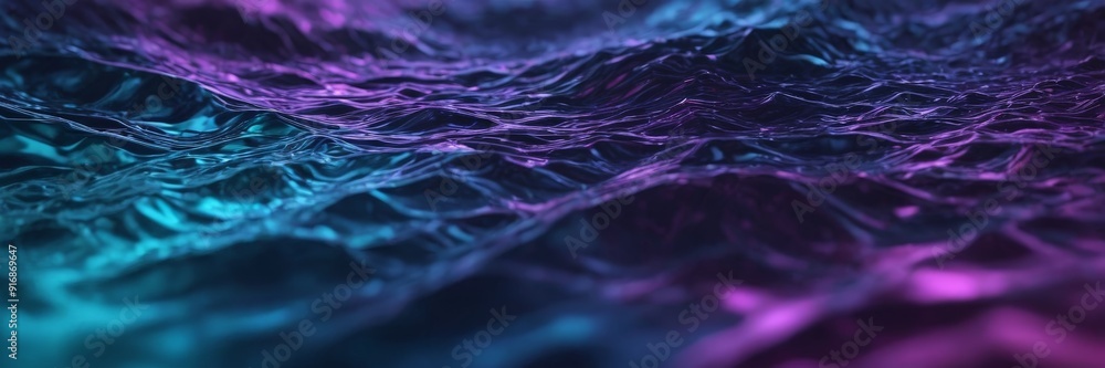 Aufkleber close-up view textured surface with gradient blue and purple hues, creating visually striking and ab