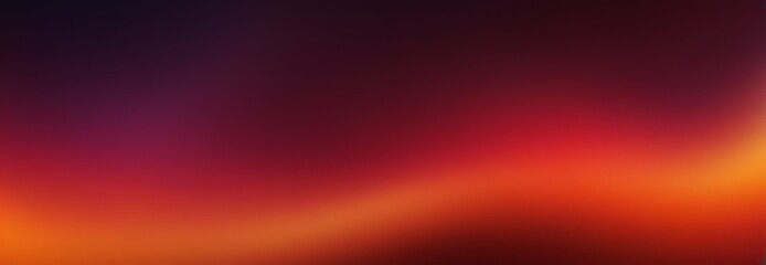 gradient background transitions from deep purple to warm orange, creating visually striking and abstract