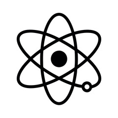 Atom symbol icon vector illustration