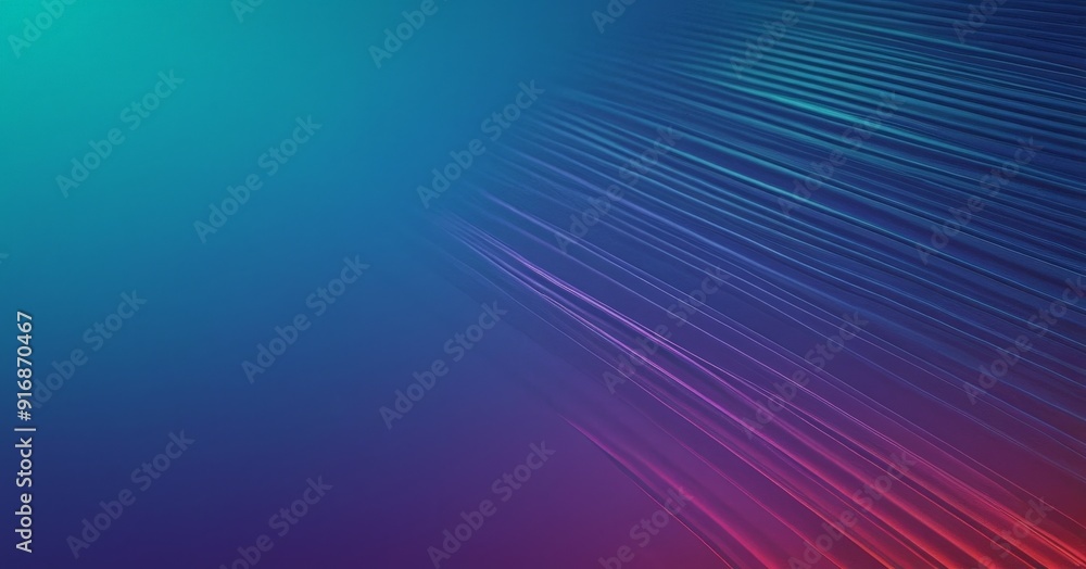 Poster gradient background with blue, purple, and pink stripes, creating dynamic and abstract visual effect