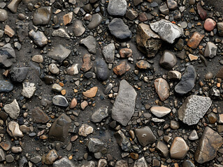 Gravel texture with background illustration
