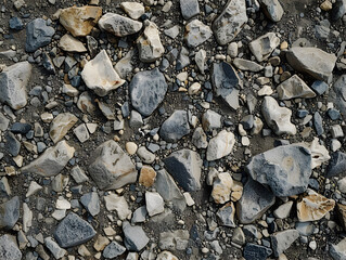 Gravel texture with background illustration