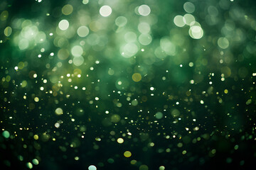 Green Bokeh Lights background illustration