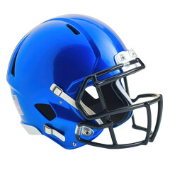 Fototapeta premium A striking blue football helmet.
