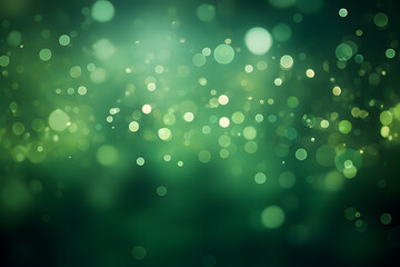 Green Bokeh Lights background illustration