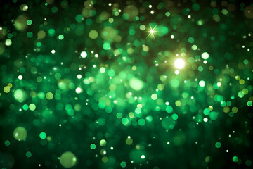 Green Bokeh Lights background illustration