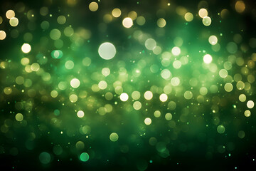 Green Bokeh Lights background illustration