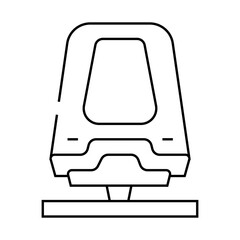 maglev railway line icon vector. maglev railway sign. isolated contour symbol black illustration