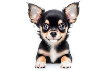 Obraz premium Small Chihuahua puppy isolated on white background