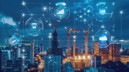 Fototapeta premium High-tech innovations in the construction industry