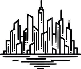 San Diego city skyline horizontal banner. Black and white silhouette of San Diego city, USA. Vector template for your design.