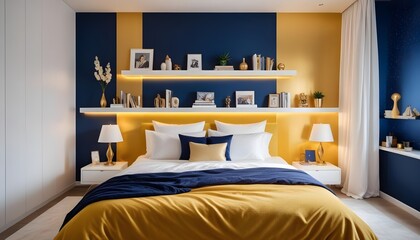 Photo interior modern design room 3d illustration
