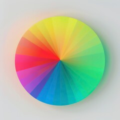 Fototapeta premium minimalist circular rainbow spectrum concept design