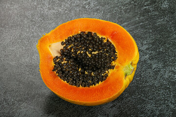 Ripe sweet tropical fruit Papaya
