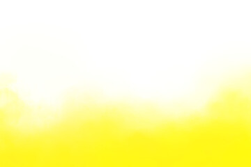 Vibrant yellow smoke effect, isolated transparent background, decorative swirling mist for design overlay, png
