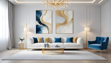 Photo interior modern design room 3d illustration