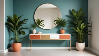 Photo interior modern design room 3d illustration