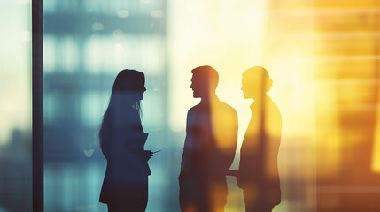 Meeting in office, professional.
Generative AI