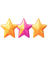 Obraz premium Isolated star graphic illustration png on white