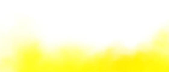 Yellow fog PNG overlay, transparent mist effect for graphic design, atmospheric haze, isolated smoky background element
