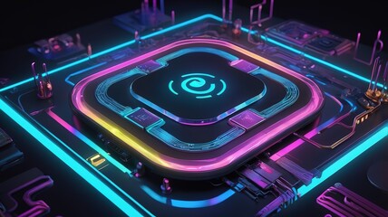 Obraz premium computer circuit board