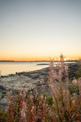suomelinna UNESCO island next to Helsinki on a summer day with sunset