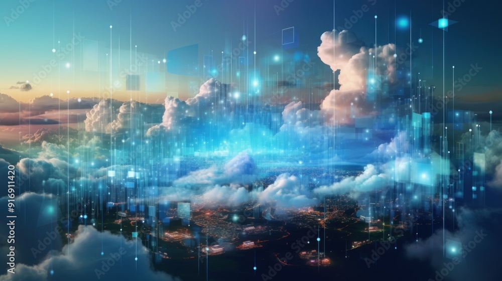 Poster cloud computing data and technology