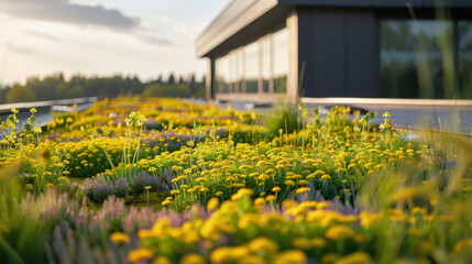 Innovative green roofs improving urban air quality