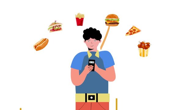 food delivery explainer video animation Happy cartoon boy Cute Cartoon Boy in Traditional Dress &ndash; Vector Illustration