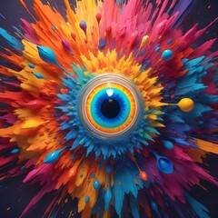 Auge der &Auml;sthetik: Farbige Strahlen