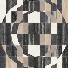 Creative pattern stone ceramic wallpaper design. Natural stones marbles