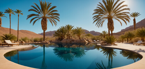  serene oasis in the middle of the desert.