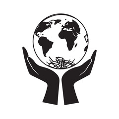 Humanitarian Icons for World Humanitarian Day With White Background