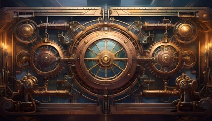 Fototapeta premium Steampunk Background