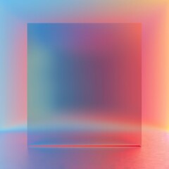 generative abstract geometric illustration with amazing colors and modern aesthetics