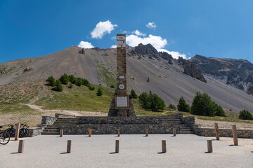 View of the landscape on Col D'Izoard pass