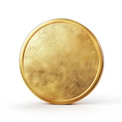 gold coin isolated on a white background