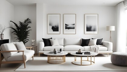 Photo interior modern design room 3d illustration