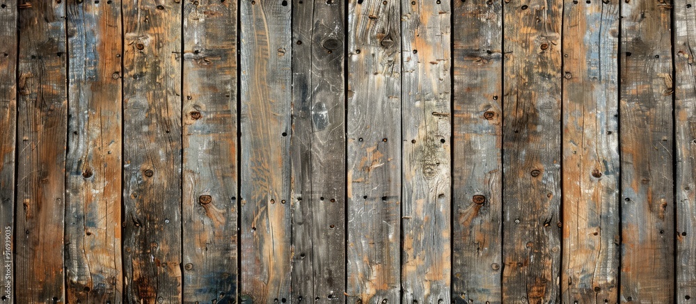 Poster wooden background with weathered texture providing copy space image for various design purposes like