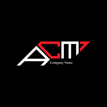 ACM logo design, ACM simple and modern logo. ACM luxurious alphabet design